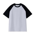 thumbnail image 1 of Vintage Raglan Sleeve Summer Crewneck Loose Half Sleeve T Shirt With Design Lightweight for Women New Day Womens Shirt Dark Tee Tees Tops for Women Fashion Womens T Shirt Tops Women Casual Ringer Tee, 1 of 2