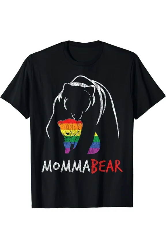 Vintage Rainbow Hug Love Support Parent Pride Shirt Holiday Unisex T-Shirt, up to Size 5XL