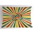 thumbnail image 1 of Vintage Rainbow Pillow Sham Sixties Style Tangled Doodle Stripes Colorful Burst of Lines Background, Decorative Standard King Size Printed Pillowcase, 36 X 20 Inches, Multicolor, by Ambesonne, 1 of 2