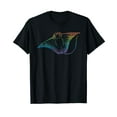 thumbnail image 1 of Vintage Rainbow Stingray Nautical Ocean Animal Cute T Shirt, 1 of 5