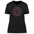 thumbnail image 1 of Vintage Rainbow Wave Mandala T-Shirt Women -Image by Shutterstock, Female Medium, 1 of 2