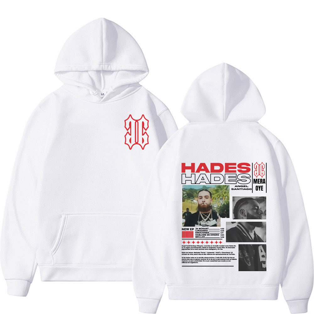 Hapes Rapper Vintage Rapper Hades Angel Santiago Tour 2025 Long Sleeve Hoodie for ...
