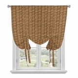Vintage Rattan Tie Up Curtains for Windows, Adjustable Balloon Window ...