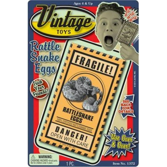 Vintage Rattlesnake Eggs, PartNo 1372, by Ja-Ru Inc., Toys, Rack Toys Ass'T 9" (