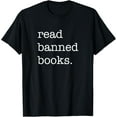 thumbnail image 1 of Vintage Read Banned Books T-Shirt100% cotton short-sleeved shirt for both men and women, 1 of 6