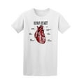 thumbnail image 1 of Vintage Realistic Human Heart T-Shirt Men -Image by Shutterstock, Male Large, 1 of 2