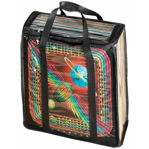 Vintage Record Album Protectors Set of 3 in Black