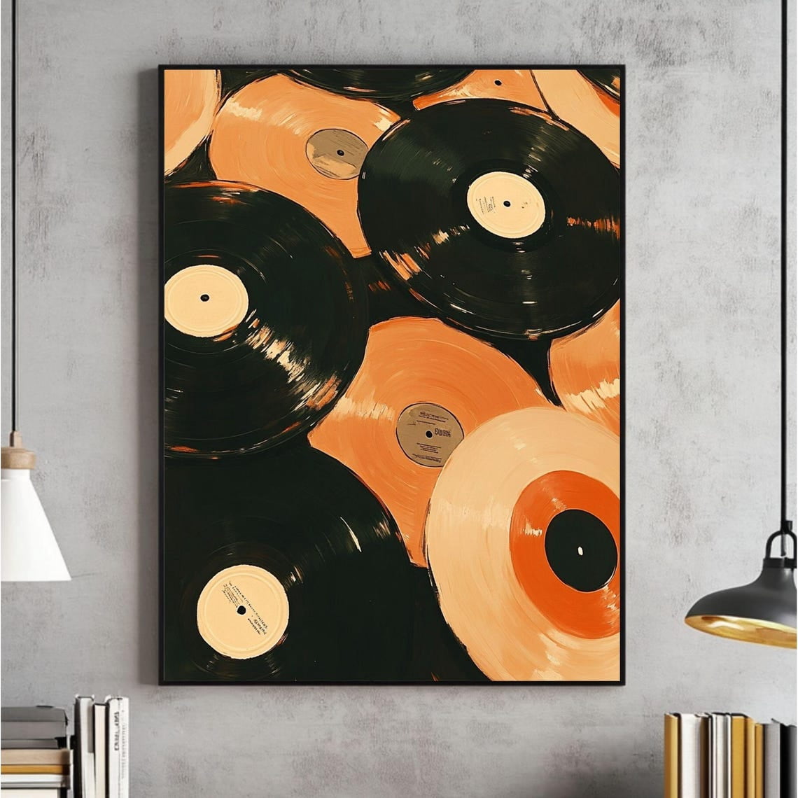 Vintage Record Eclectic Wall, Trendy, Retroable, Eccentrics, Music ...