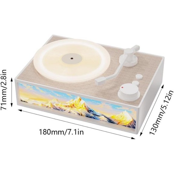 Vintage Record Player, Record Player Scent Diffuser for Home (Green)