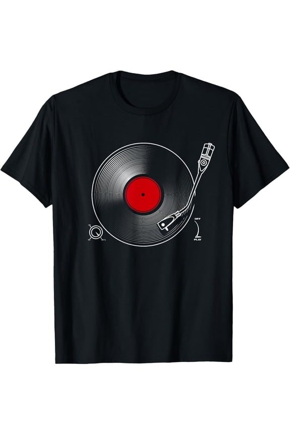 Vintage Record Player - Vinyl Music Lover T-Shirt