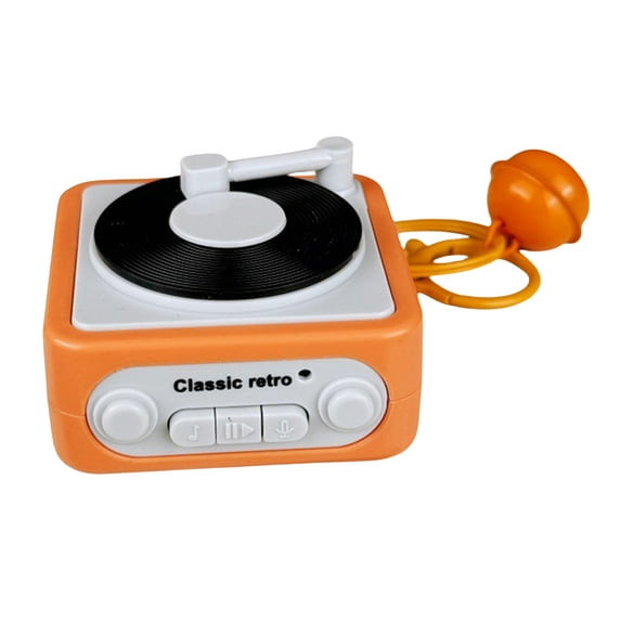 Vintage Recordable Gramophone Music Box Keychains Pendants With Recording Function Builts In Music Box For Unique Gift