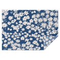 thumbnail image 1 of Vintage Rectangle Tablecloth 60x84 Inch, Daisy Flowers Boho Water Resistant Vinyl Washable Seasonal Table Cover for Thanksgiving Christmas Holiday Party Picnic Dinner Decor, 1 of 5