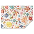 thumbnail image 1 of Vintage Rectangle Tablecloth 60x84 Inch, Flowers Boho Water Resistant Vinyl Washable Seasonal Table Cover for Thanksgiving Christmas Holiday Party Picnic Dinner Decor, 1 of 5