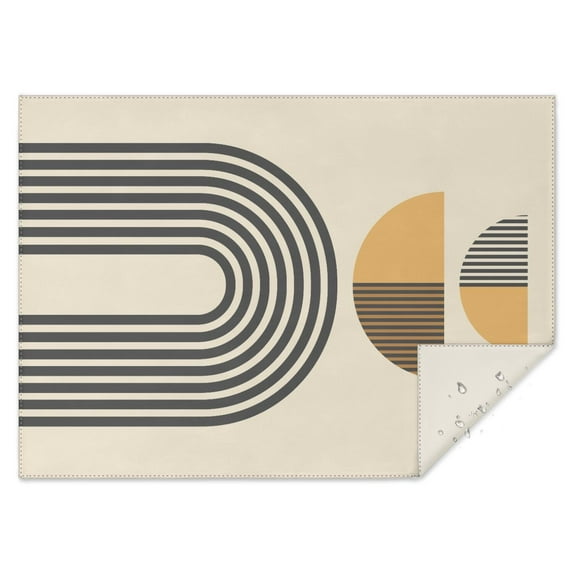 Vintage Rectangle Tablecloth 60x84 Inch, Flowers Boho Water Resistant Vinyl Washable Seasonal Table Cover for Thanksgiving Christmas Holiday Party Picnic Dinner Decor