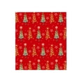 thumbnail image 1 of Vintage Recyclable Christmas Wrapping Paper, 27x39 inch Brown Kraft Wrapping Paper with Red and Green Pattern, Holiday Gift Bouquet Wrapping Paper Christmas Party Supplies, 1 of 6