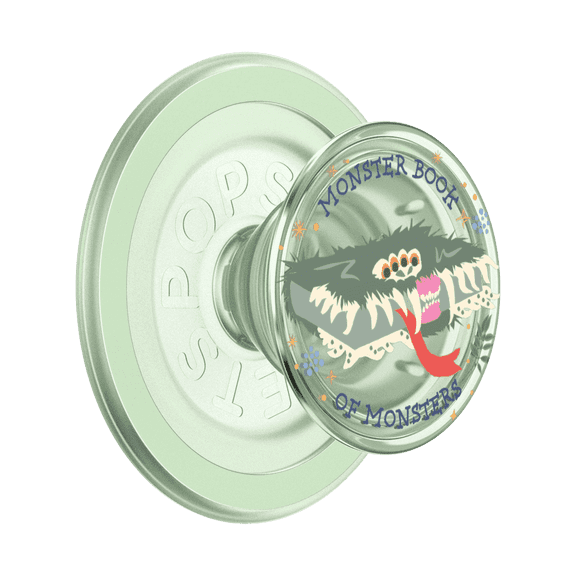 PopSockets MagSafe Phone Grip with Kickstand and Swappable Top - Harry Potter Book Of Monsters