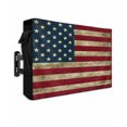 thumbnail image 1 of Vintage Red American Flag Outdoor TV Cover 48 to 50 Inch Weatherproof, US Flag Stripe Retro Starts 600D Oxford TV Covers with Waterproof Zipper, Outside Flat TV Screen Protector Size 48"Wx30"Hx4.5"D, 1 of 7