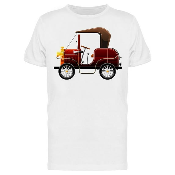 Vintage Red Automobile T-Shirt Men -Image by Shutterstock, Male XX-Large