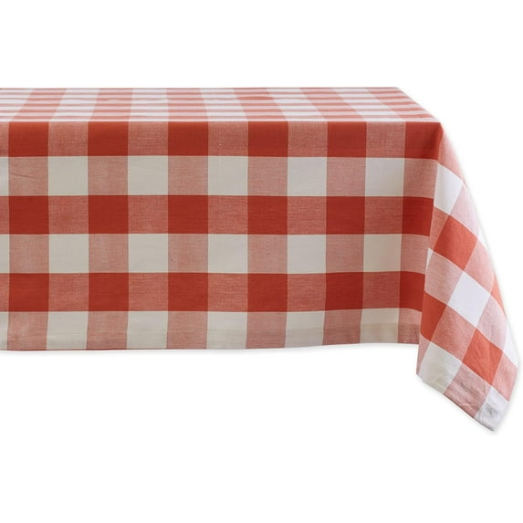 Vintage Red Buffalo Check Farmhouse Tablecloth 60x84 Inch, Waterproof, Stain Resistant, Perfect for Kitchen, Dining, and Outdoor Gatherings, Timeless and Elegant