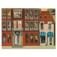 thumbnail image 1 of Vintage Red Facade of Shop In Paris I 40 in x 30 in Painting Canvas Art Print, by Designart, 1 of 4