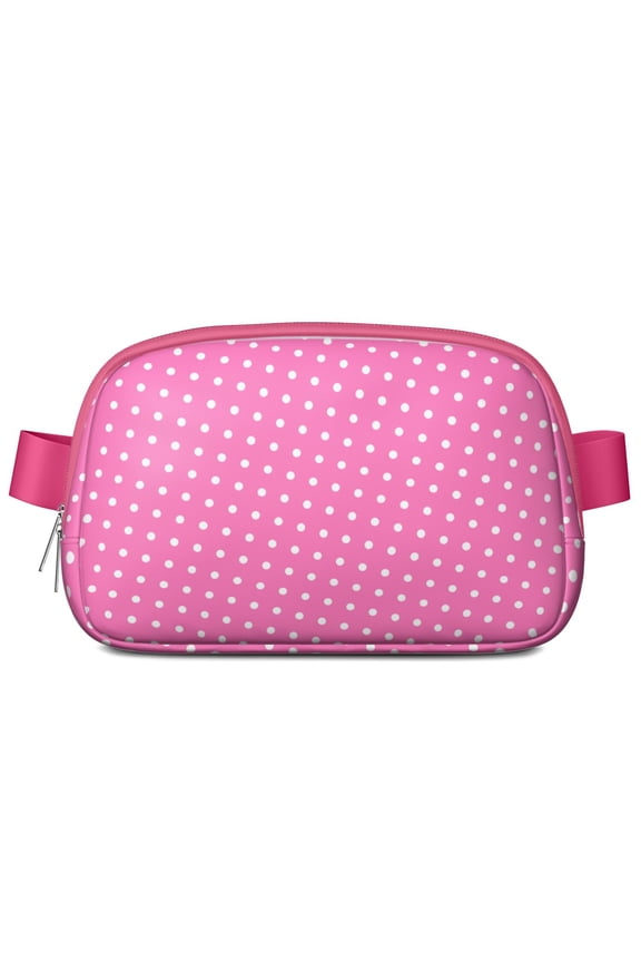 Vintage Red Polka Dot Belt Bag – Aesthetic Fanny Pack with Classic Pattern & Retro Chic Style