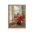 thumbnail image 1 of Vintage Red Poppies Floral Cottagecore Still Life Art Poster Decor For Living Room Bedroom, Size 24x36 UNFFRAMED F03.1.7l1213, 1 of 3