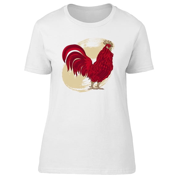 Vintage Red Rooster Grunge Tee Men's -Image by Shutterstock