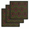thumbnail image 1 of Vintage Red Roses Kitchen Dish Towels for Drying Dishes Set of 3, Abstract Art Floral Green Leaves Waffle Weave Microfiber Hand Tea Bathroom Towels Quick Dry & Absorbent Towel 12x12, 1 of 7