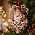 thumbnail image 1 of Vintage Red White Candy Cane Theme Christmas Hanging Ornaments, Creative Xmas Candy Cane Motifs Design with Vibrant Color Shatterproof Decor for Festive Home Xmas Tree Mantel Garland Gift Wrapping, 1 of 6