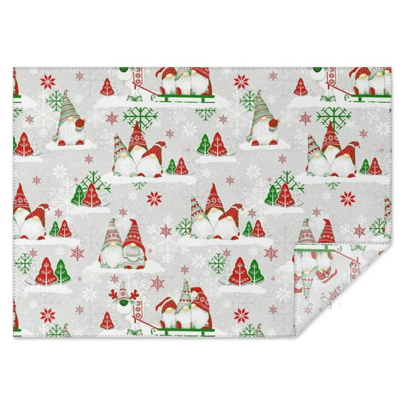 Vintage Red and White Rectangle Tablecloth 60x84 Inch, Flowers Boho Water Resistant Vinyl Washable Seasonal Table Cover for Christmas Holiday Party Picnic Dinner Decor