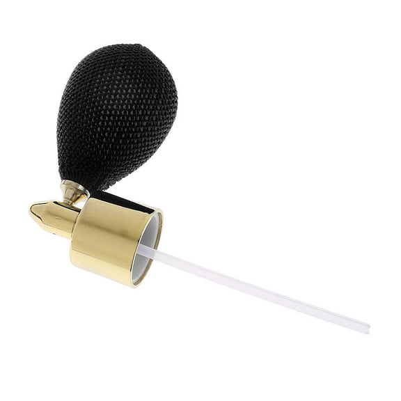 Vintage Refillable Glass Perfume Bottle Spray Pump with Tube Black