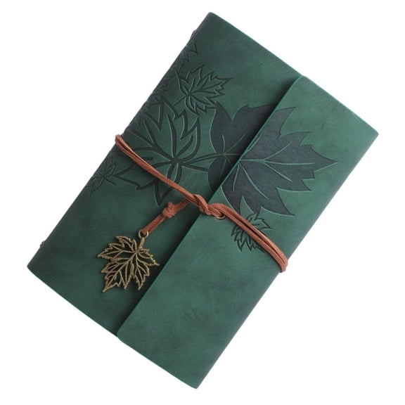 Vintage Refillable Leather Journal Notebook, A5 Writing Diary with Thick Paper 6 Binder - Personal Travel Sketchbook for Men Women - Personalized Gift for Artist Writer Student