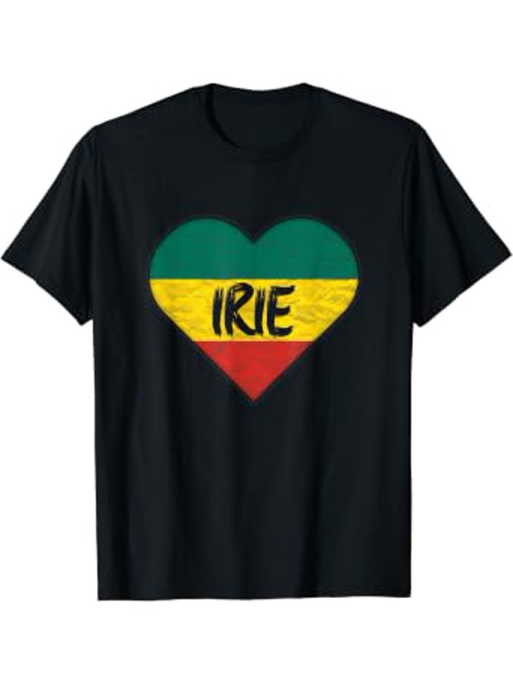 Vintage Reggae Irie Feel Jamaican Rasta Roots Reggae Classic Theme Everyday Message T-Shirt