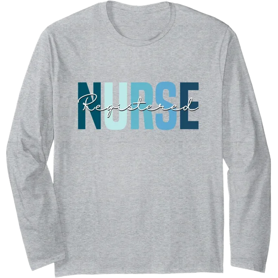Vintage Registered Nurse RN Long Sleeve T-Shirt for Nurse Day and Nurse Week Celebrations