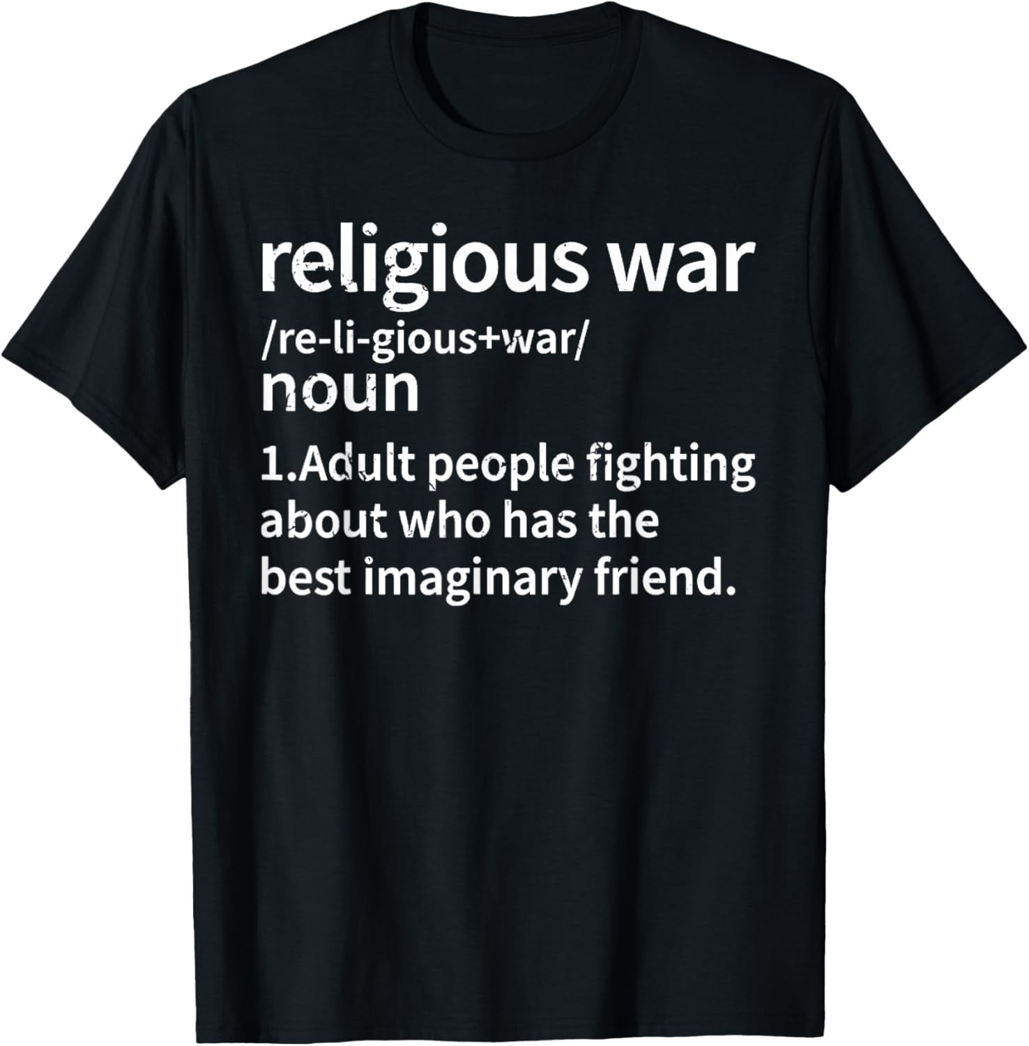 Vintage Religious War Definition Anti-religious Activist T-Shirt ...