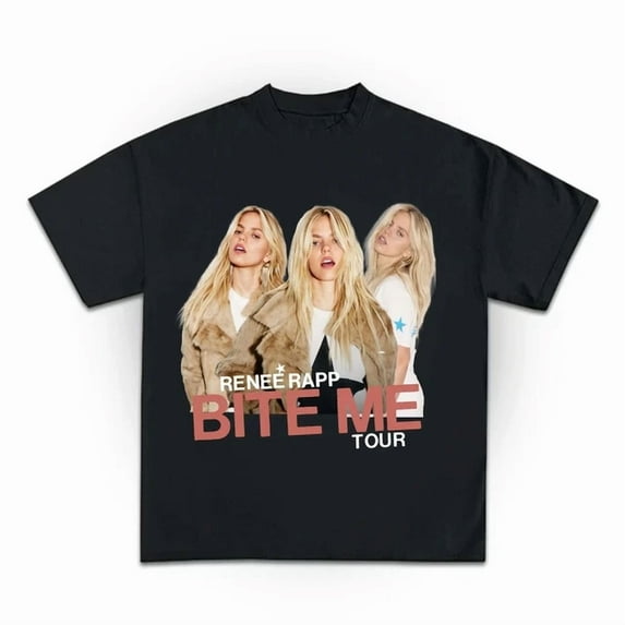Vintage Renee Rapp Bite Me Tour Vintage Shirt, Gift for Woman and Man Unisex T-shirt