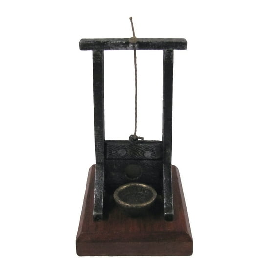 Vintage Replica Cast Iron Guillotine Cigar Cutter Antique Home Office Desk Decor