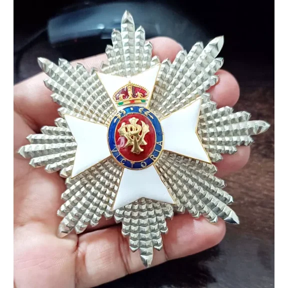 Vintage Reproduction 925 Sterling Silver Enamel Brooch Silver Broach For Him