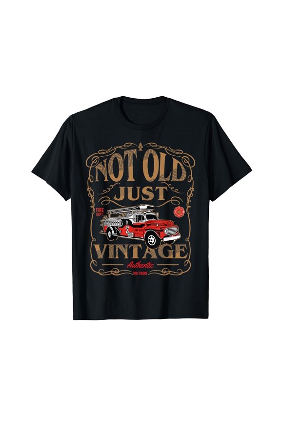Vintage Retired Firefighter T-Shirt - Perfect Gift for Old Fireman Enthusiasts