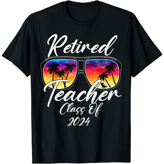 Vintage Retired Teacher Class Of 2024 Retirement Teacher T-Shirt