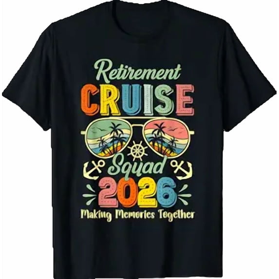 Vintage Retirement Cruise Squad 2026 Cruise Retiree Vacation T-Shirt