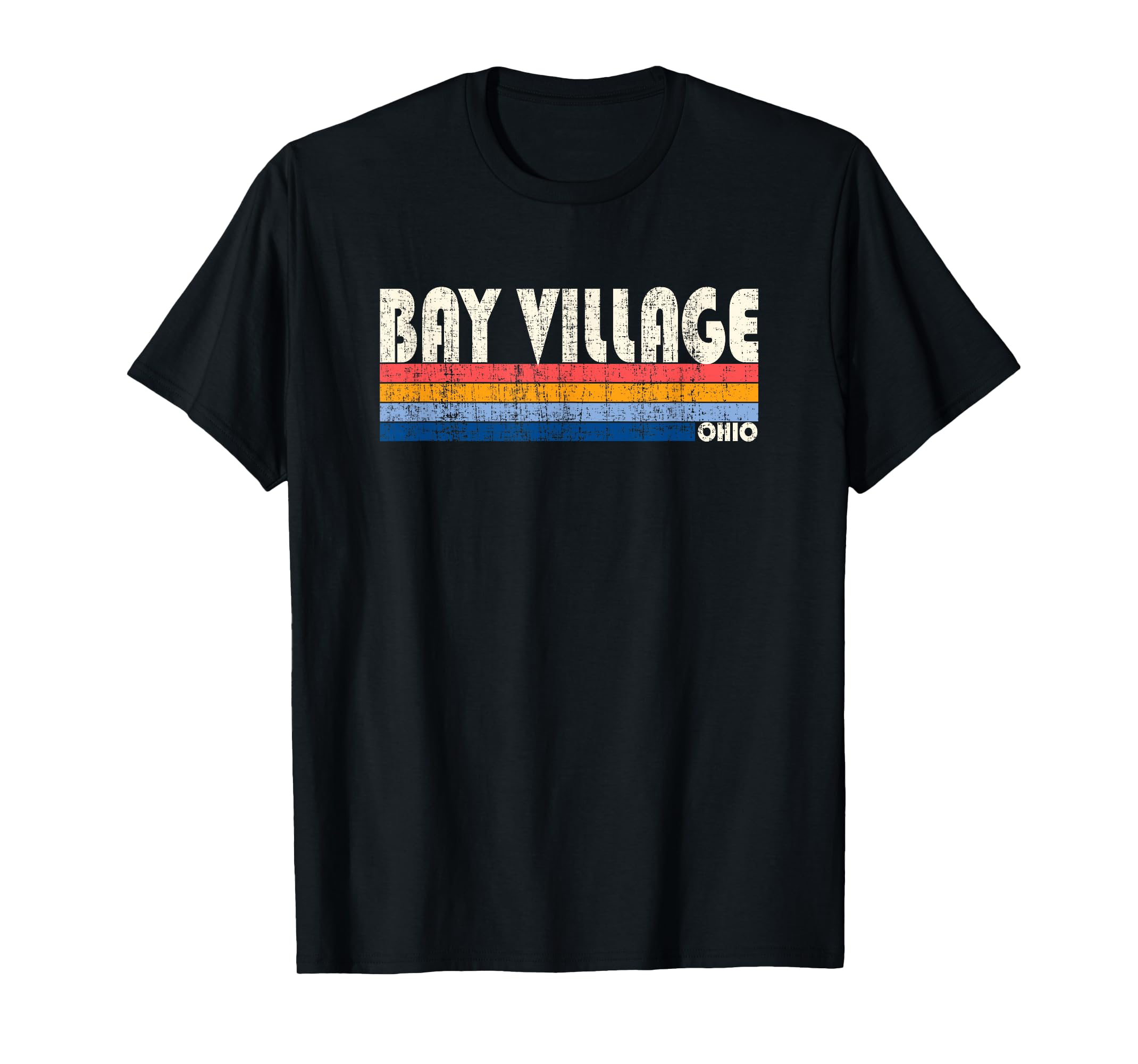 Vintage Retro 70s 80s Style Hometown of Bay Village, OH TShirt