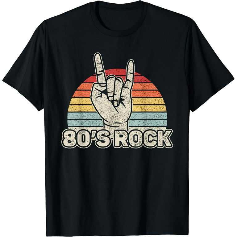 fordampning Mathis Blinke Vintage Retro 80's Rock Band T-Shirt - Walmart.com