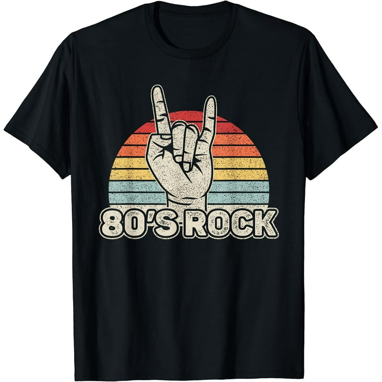80s rock band t shirts hot sale