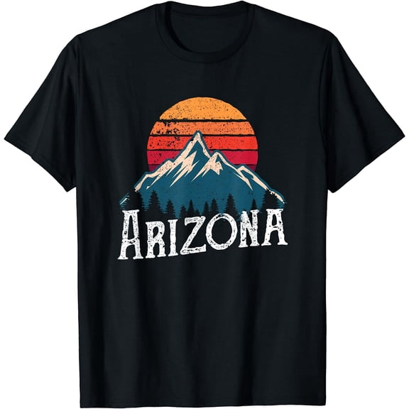 Vintage Retro AZ, Arizona Mountains Outdoor Wildness T-Shirt