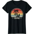 thumbnail image 1 of Vintage Retro Aloha Hawaii Hawaiian Island Palm Beach Surf T-Shirt, 1 of 3