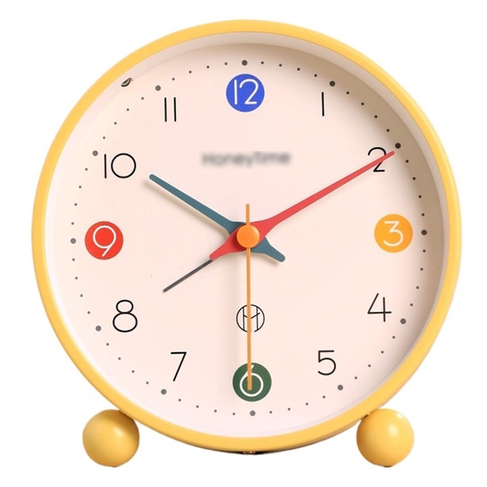 Vintage Retro Analog Alarm Clock, Super Silent Non Ticking Small Clock with Night Light