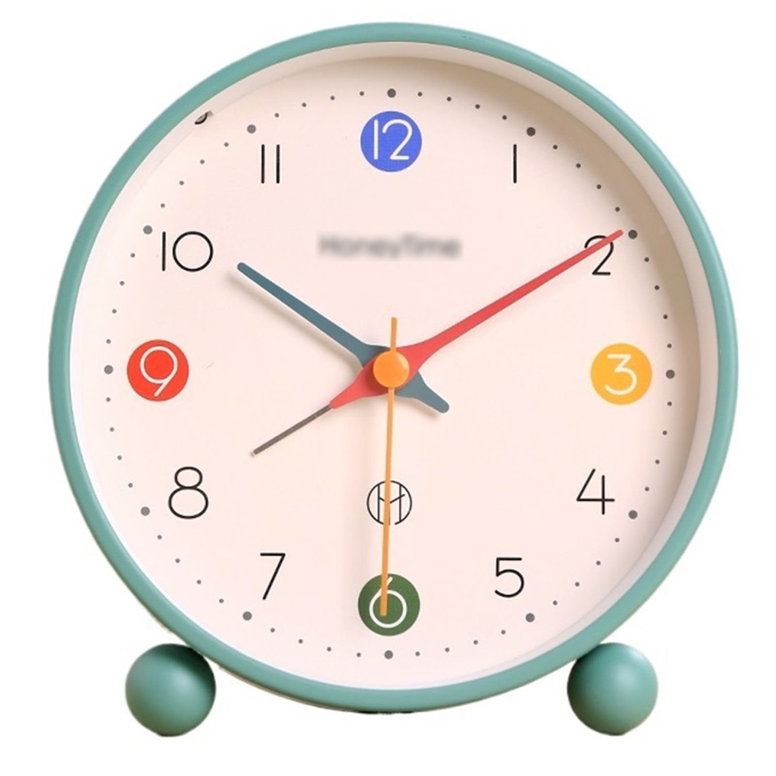 Vintage Retro Analog Alarm Clock, Super Silent Non Ticking Small Clock with Night Light