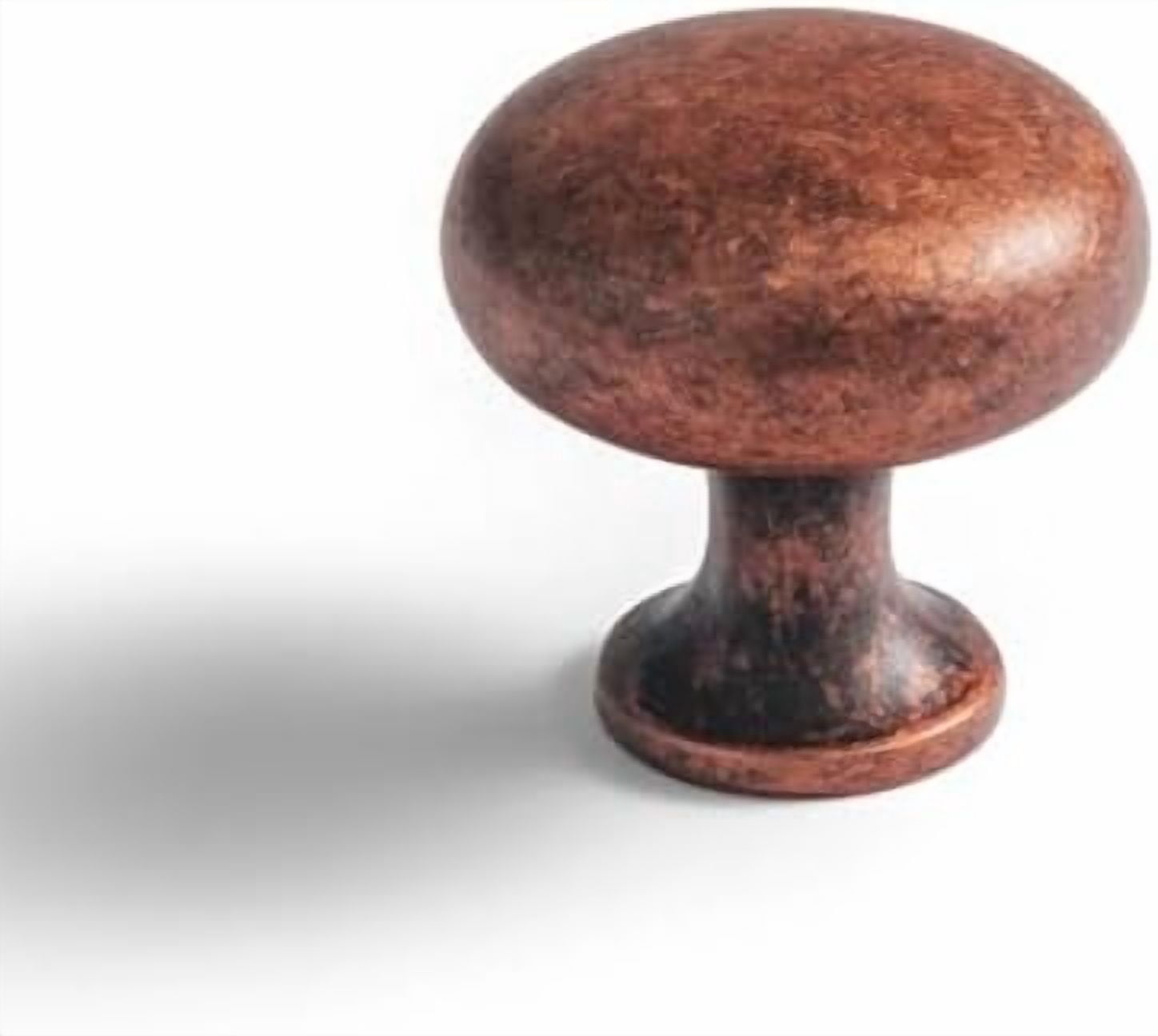 Vintage Retro Antique Copper Zinc Alloy Cabinet Knob - Single Hole Center Affordable Luxury Cabinet Pull Hardware for Bedroom, Kitchen, 6 Pack……