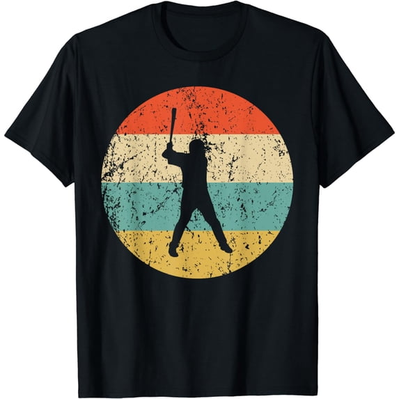 Vintage Retro Baseball Player T-Shirt